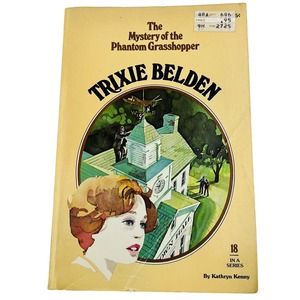 Trixie Belden‎ #18 The Mystery Of The Phantom Grasshopper PB 1977 Oval Kenny